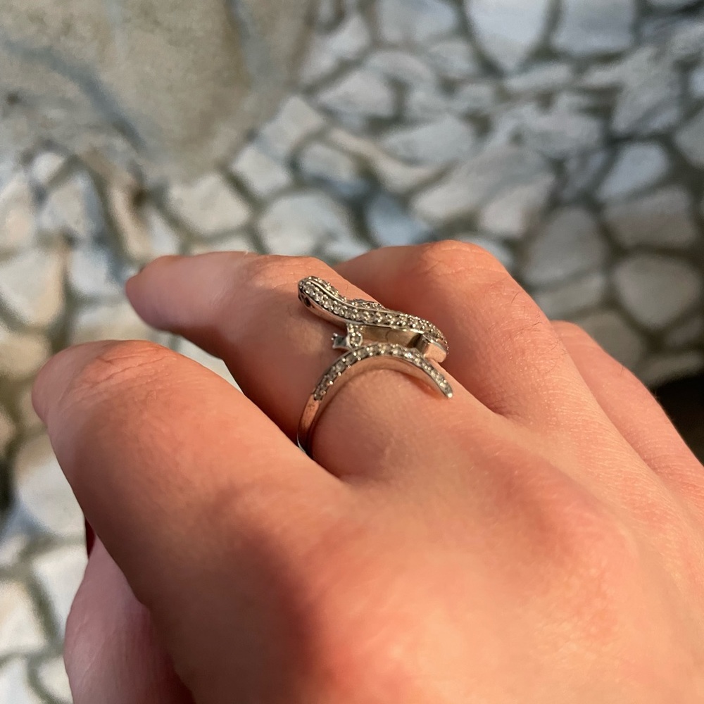 Lizard silver ring - Picture 3 of 5